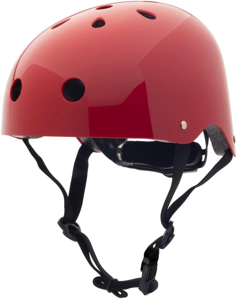 Vintage Red Kids Helmet with Magnetic No-Pinch Closure