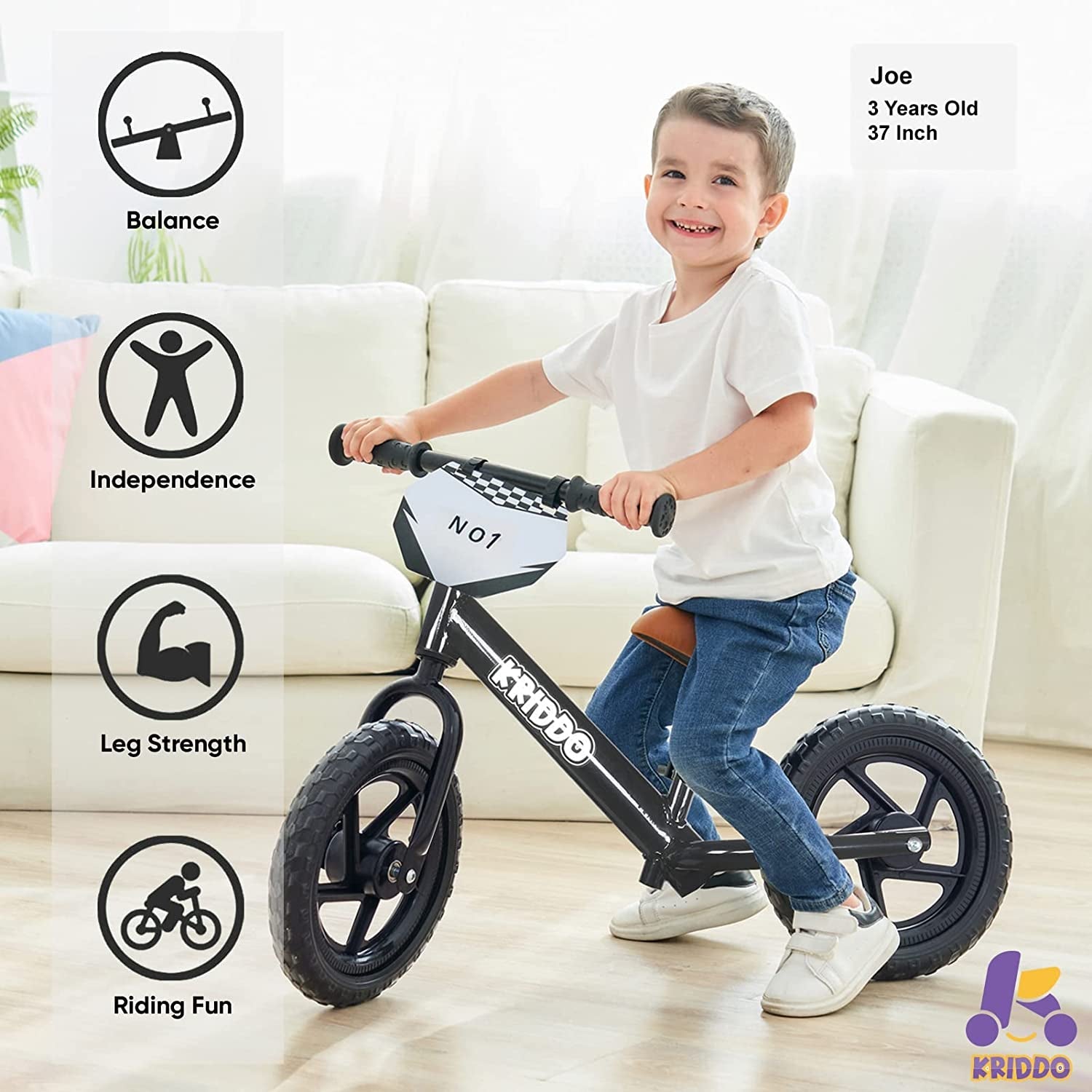 Toddler Balance Bike for Age 18 Months to 5 Years Old