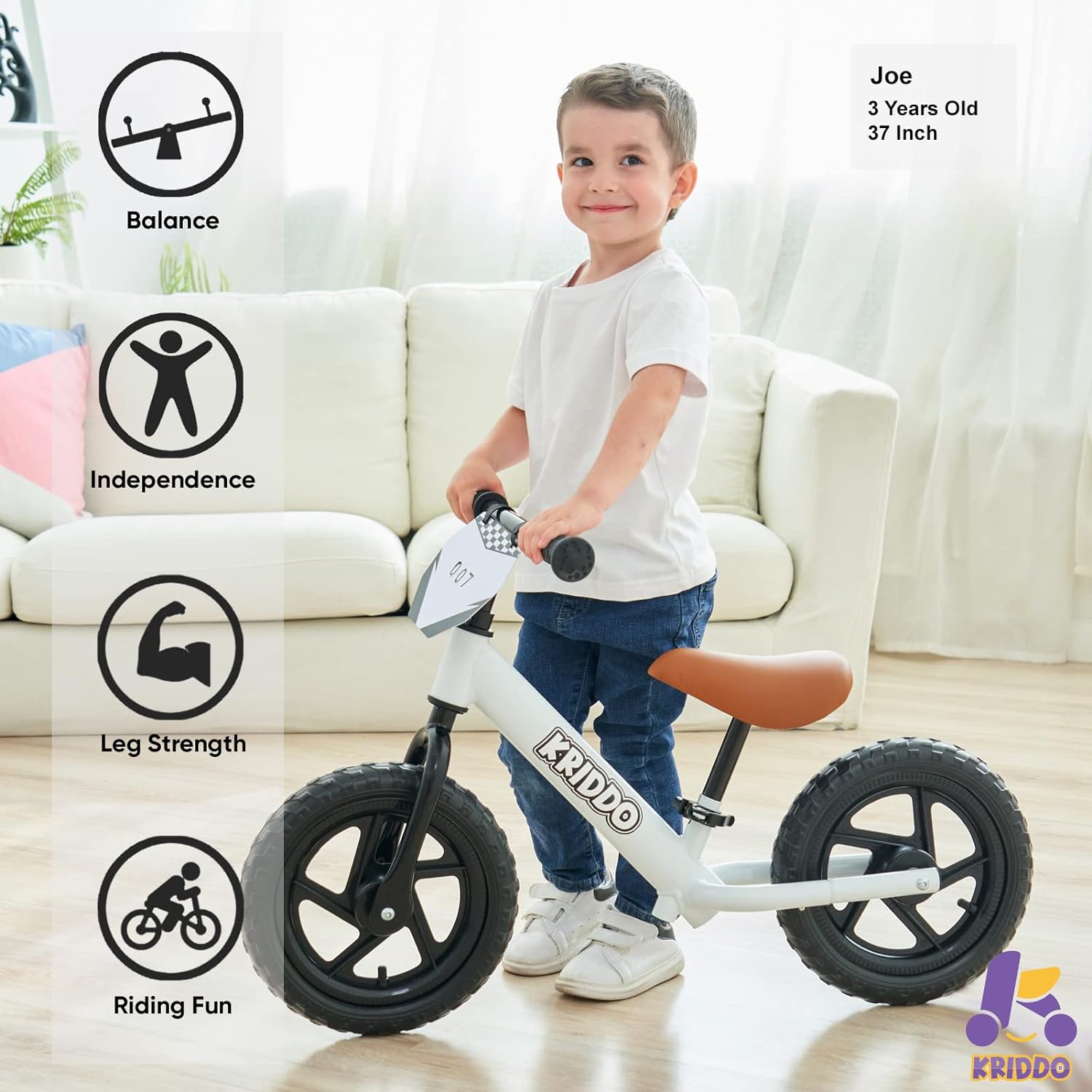 Toddler Balance Bike for Age 18 Months to 5 Years Old