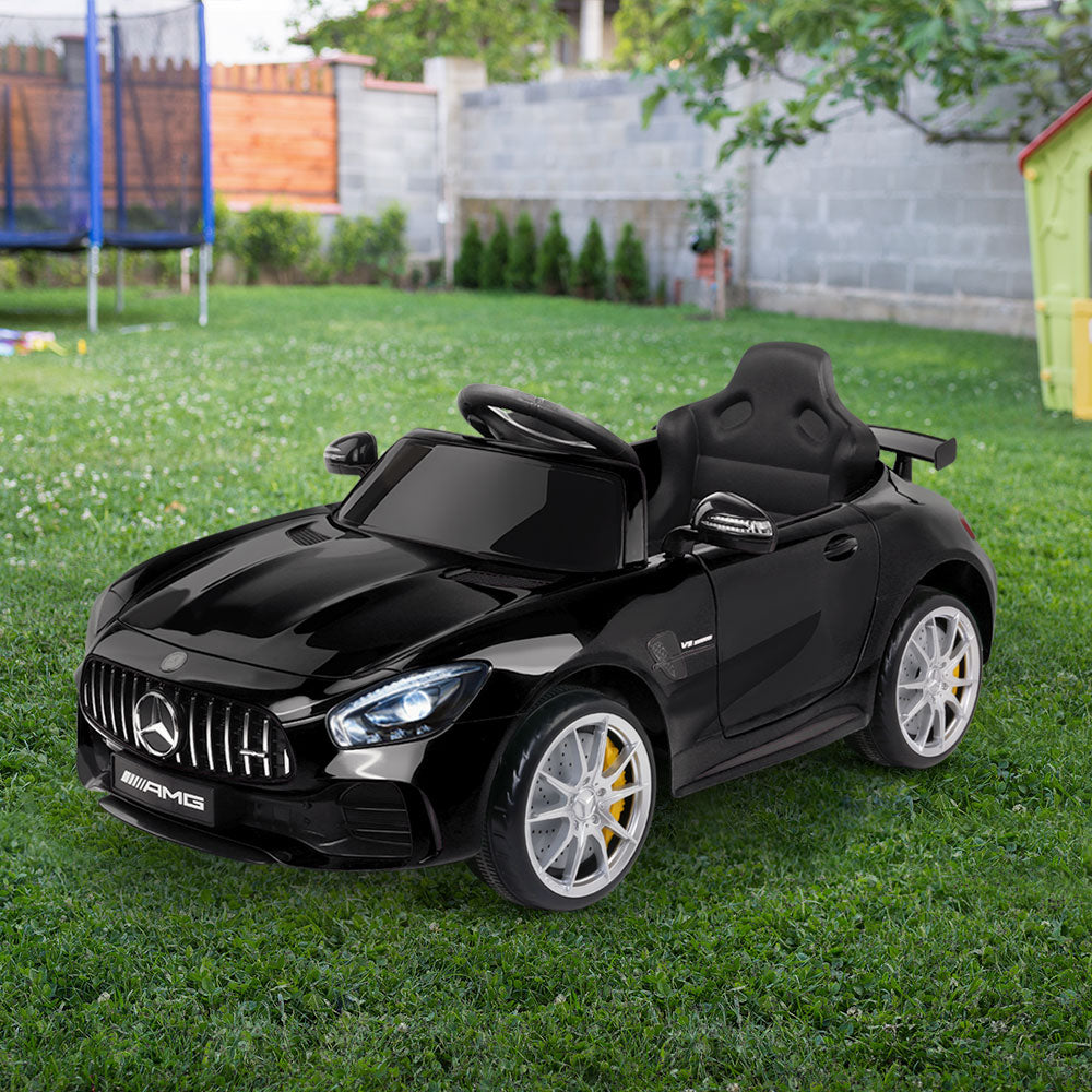 Kids Electric Ride On Car Mercedes-Benz AMG GTR Licensed Toy Cars 12V Black