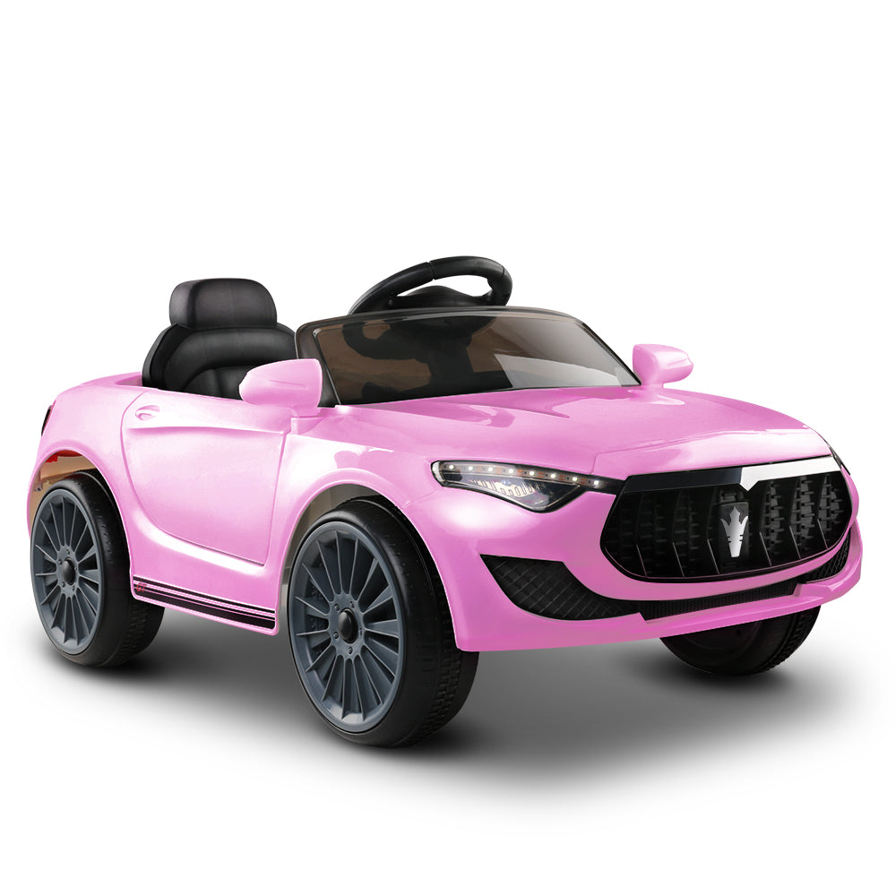 Kids Electric Ride On Car Toys Cars Headlight Music Remote Control 12V - Pink