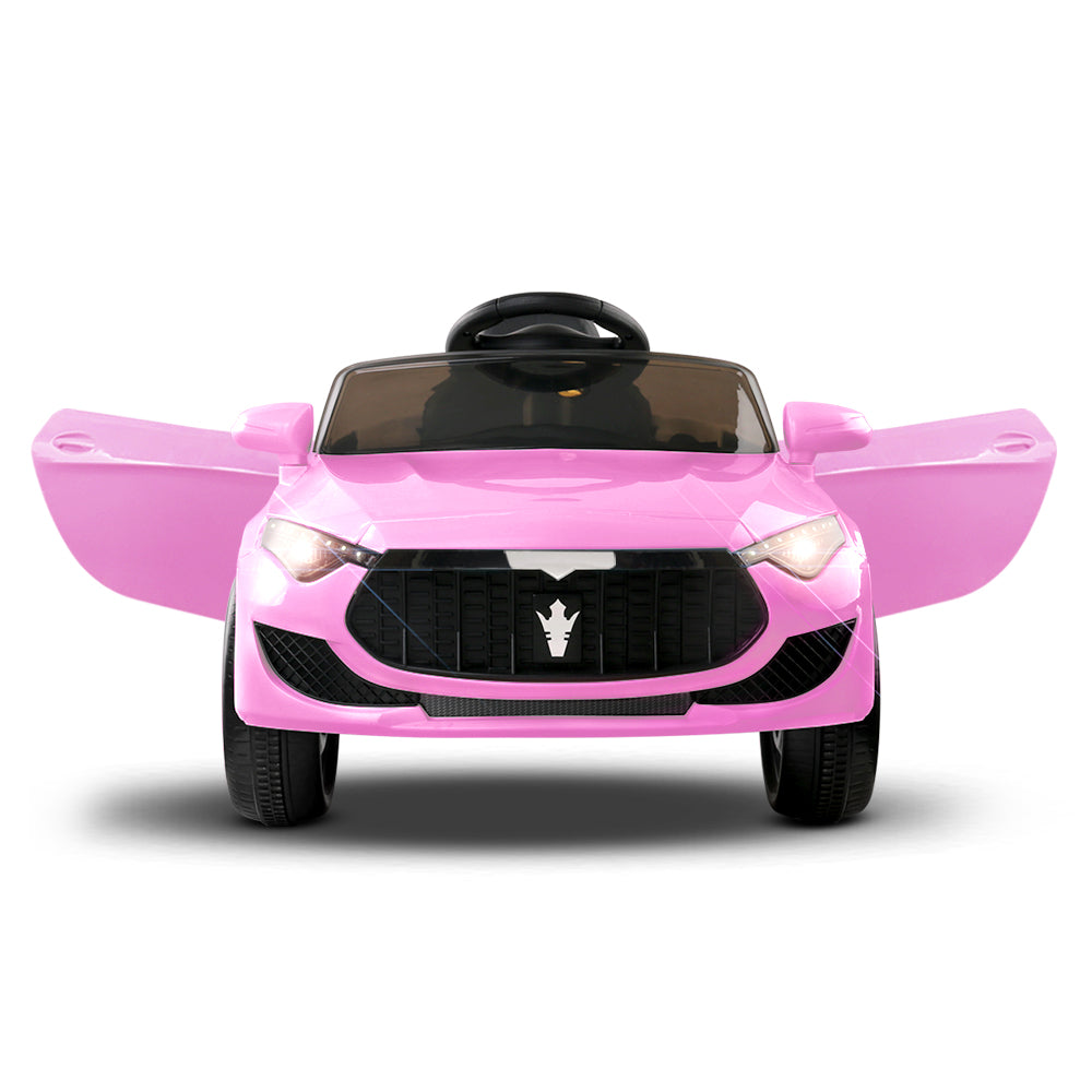 Kids Electric Ride On Car Toys Cars Headlight Music Remote Control 12V - Pink