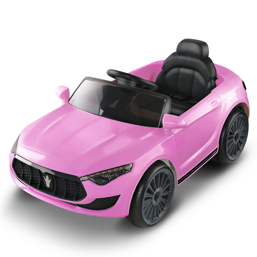 Kids Electric Ride On Car Toys Cars Headlight Music Remote Control 12V - Pink