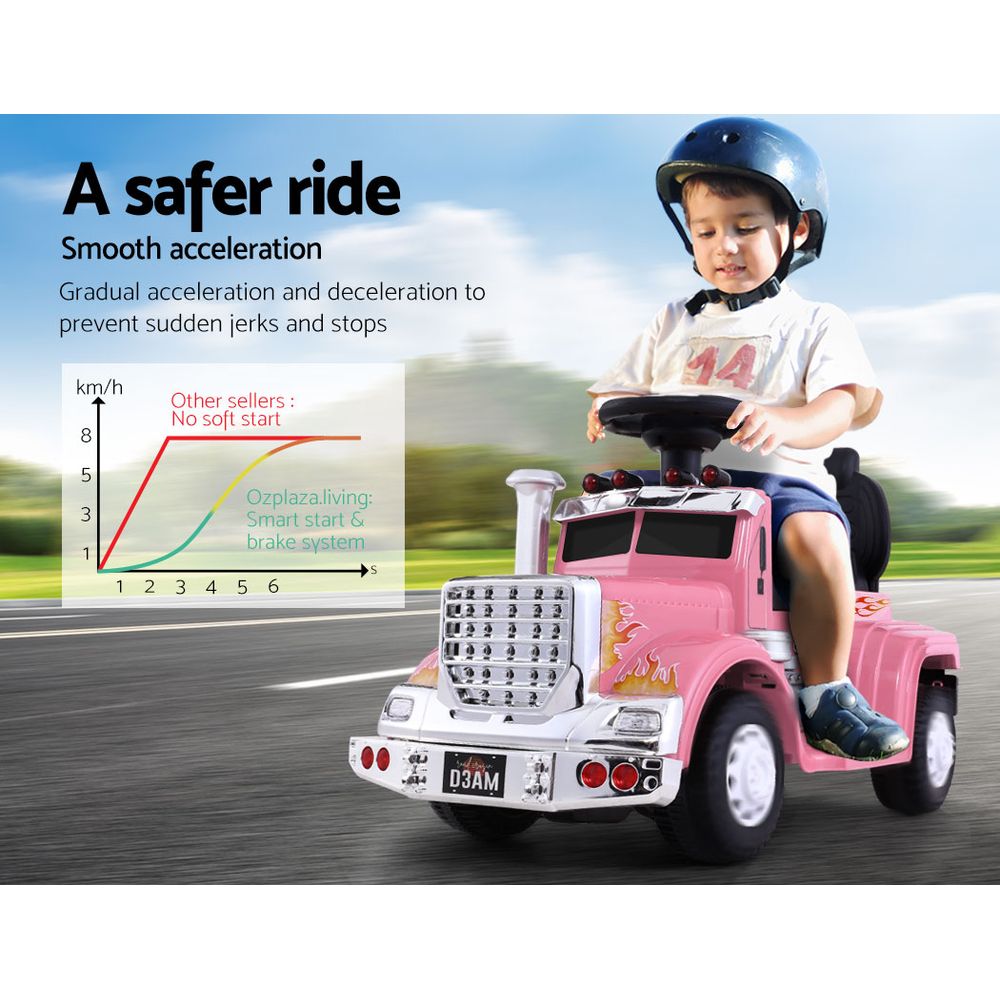 Ride On Cars Kids Electric Toys Car Battery Truck Childrens Motorbike Toy - Pink