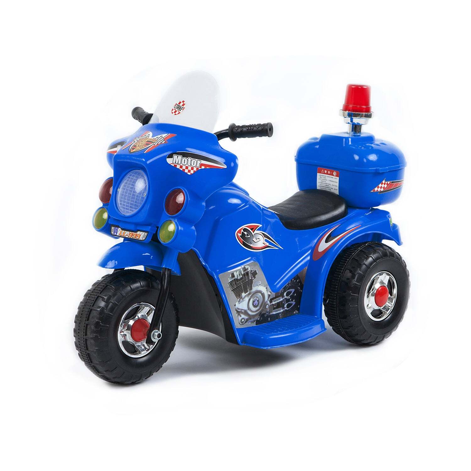 Electric Ride-on Motorcycle Rechargeable - Blue