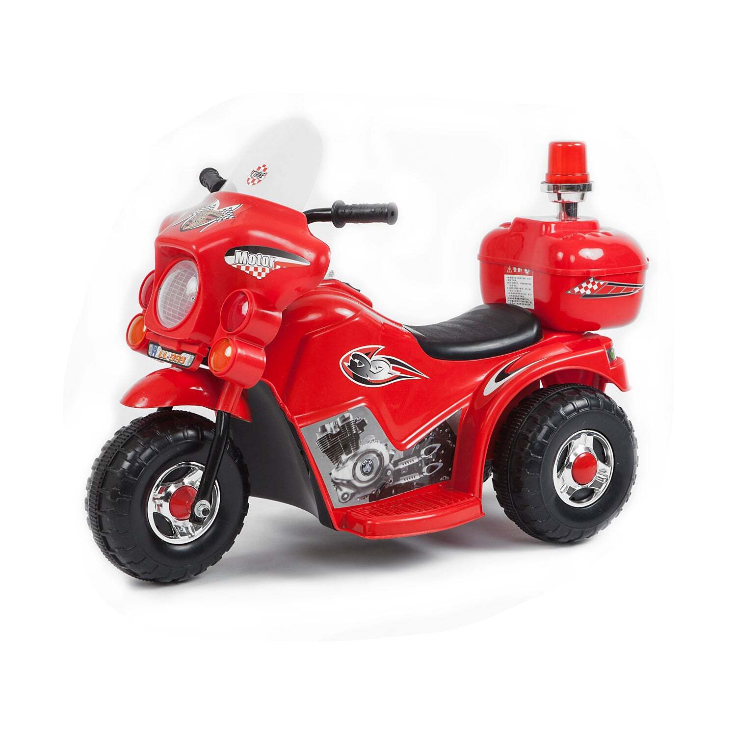 Electric Ride-on Motorcycle Rechargeable - Red