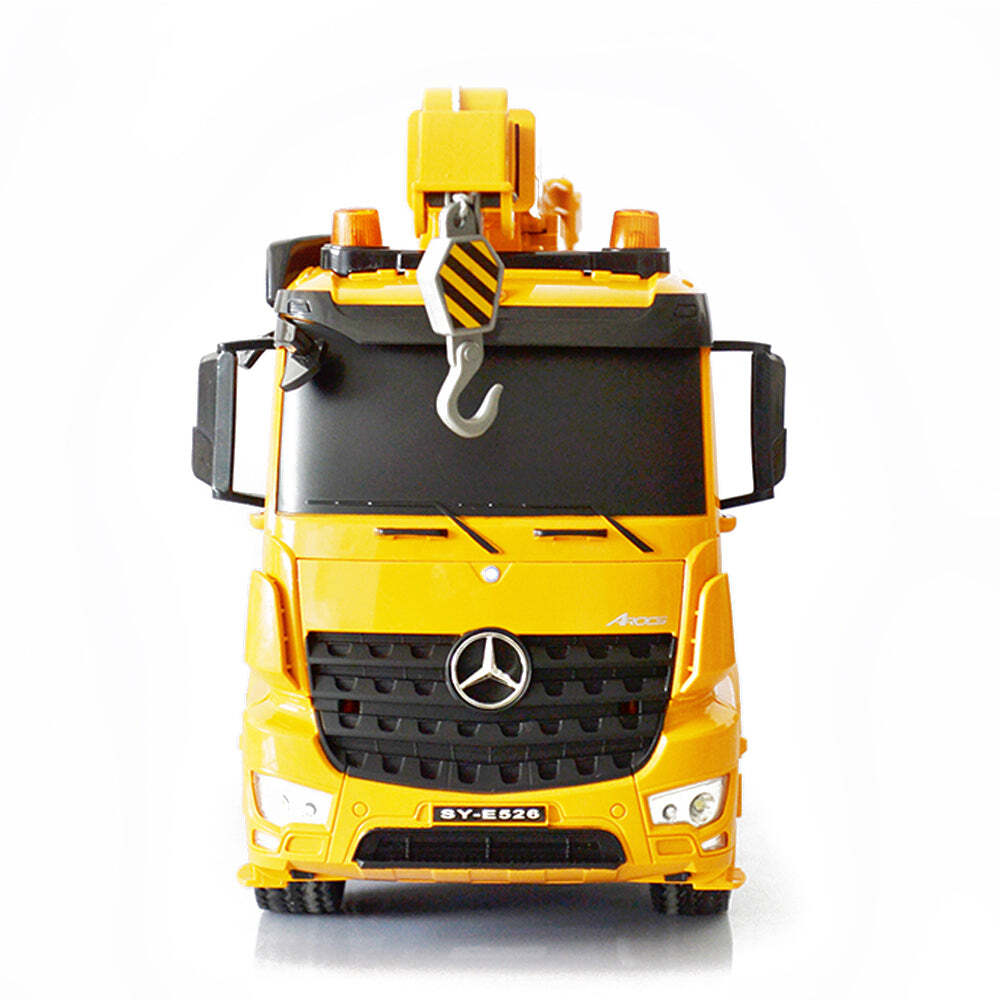 Remote Control Mercedes-Benz Crane Model Toy Truck - Yellow