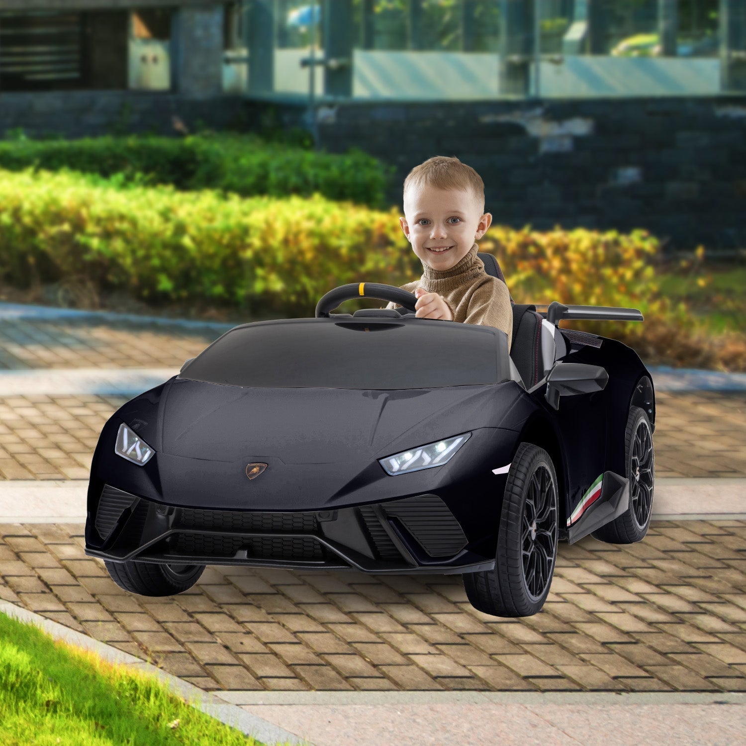 Kahuna Lamborghini Performante Kids Electric Ride On Car Remote Control - Black