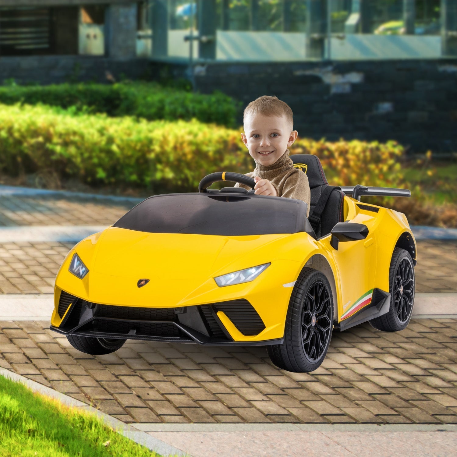 Kahuna Lamborghini Performante Kids Electric Ride On Car Remote Control - Yellow