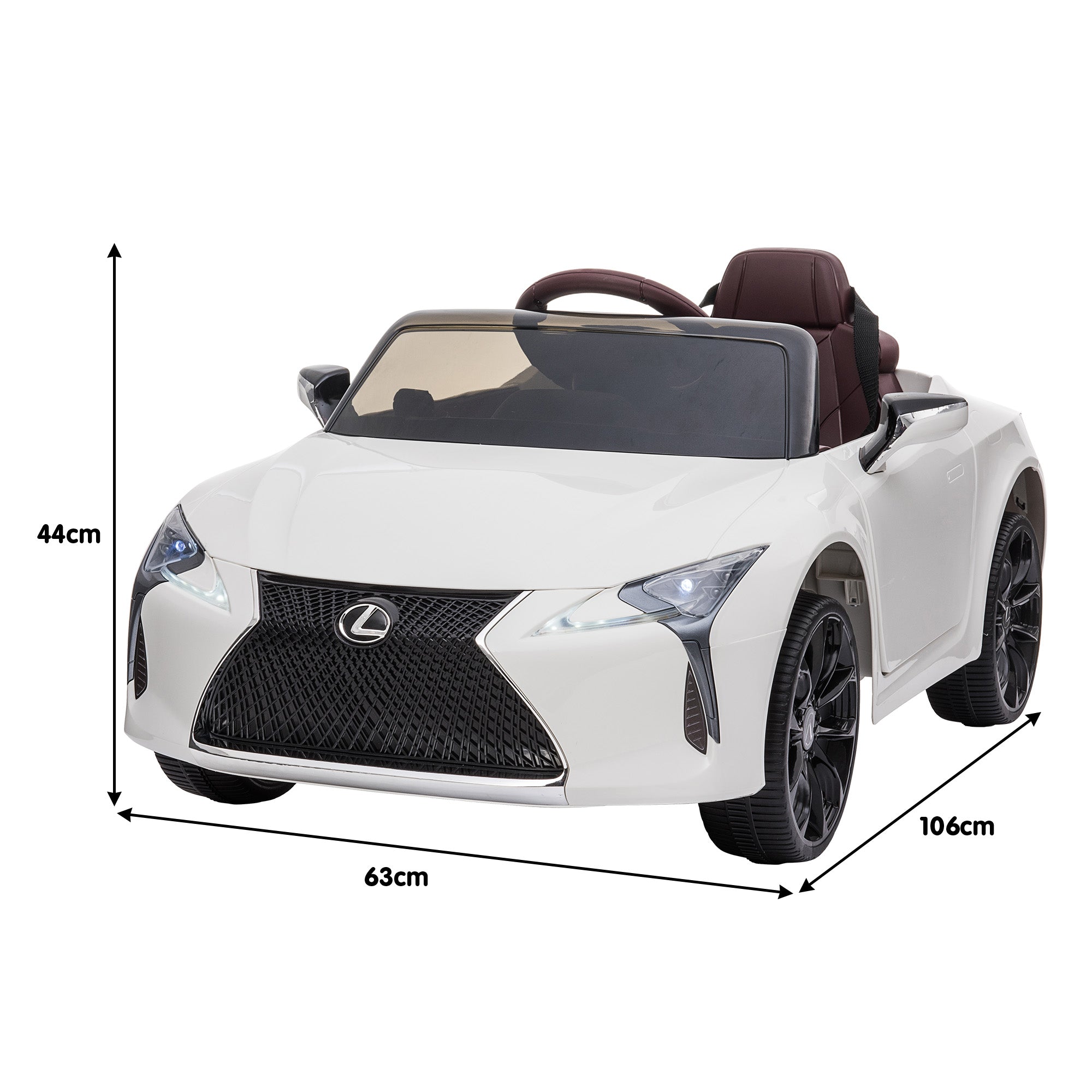 Kahuna Licensed Lexus Lc 500 Kids Electric Ride On Car - White