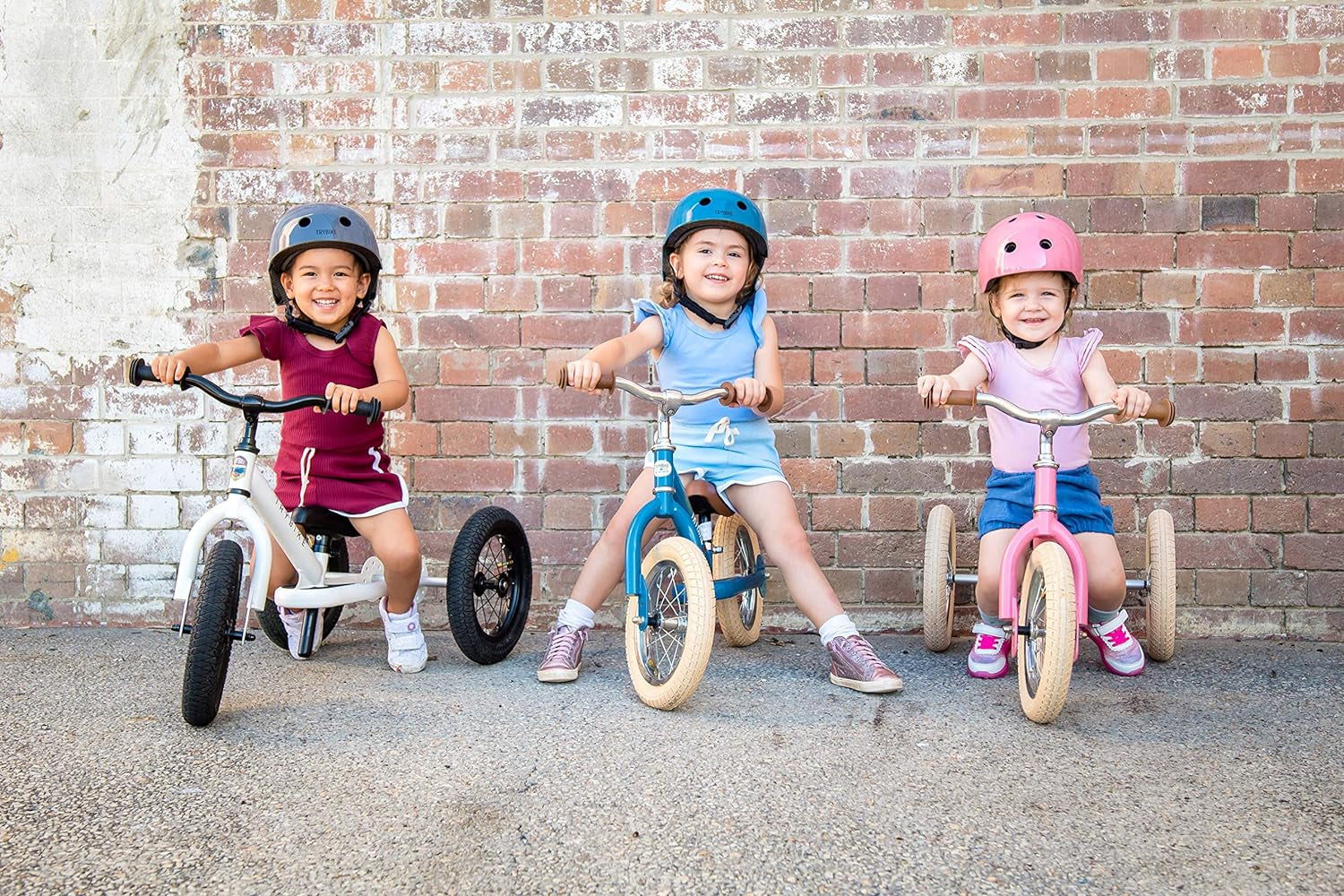 Vintage Pink Kids Helmet with Magnetic No-Pinch Closure